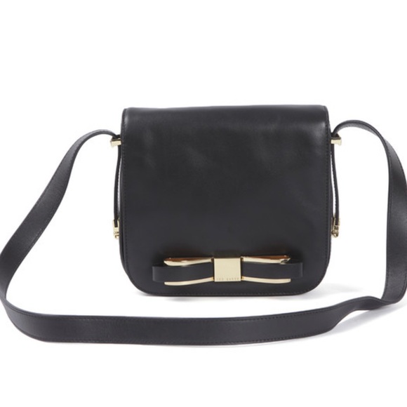 NWOT Ted Baker Beesome Slim Bow
Mid crossbody handbag,  8"x7.5"x2.25" BLACK - Picture 7 of 14